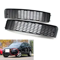 Left and Right Side Bumper Grille Honeycomb Mesh Cover for AUDI Q7 S Line 2010 2015 11 12 13 14 4L0 807 697 B 4L0 807 698 B