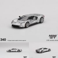 มินิ GT 1/64 Ford GT รถโมเดล Diecast เงินแท่ง