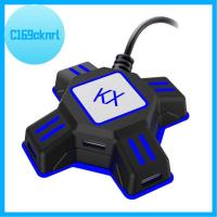 เกมคอนโซลเกม C169CKNRL สำหรับ PS4/PS3 USB การเชื่อมต่อจอยควบคุมเกมสายพร้อมหัวแปลงอะแดปเตอร์อะแดปเตอร์แป้นพิมพ์