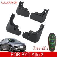 สำหรับ BYD Atto 3 EV 2022 2023 Mud Flaps Auto ด้านหน้าด้านหลัง4Pcs Mudguards พิเศษ Fender Mudflaps รถอุปกรณ์เสริม