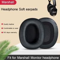 Replacement Earpads Ear Pads Cushions Cover for Marshall Monitor 1.0 / 2.0 / ANC Headphones Headset Leather Sponge 1 Pair Black