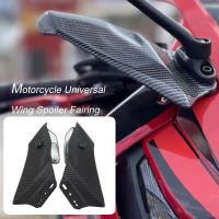 For Honda CBR650R Universal Motorcycle Adjustable Side Wing Spoiler Fairing With Rear View Mirror For YAMAHA YZF R3 R25 T MAX530