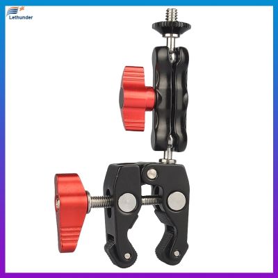 Multi-Function Ball Head Clamp Ball Mount Clamp Ic Arm Super พร้อม1/4inch-20สำหรับกล้อง Cage Rig Monitor