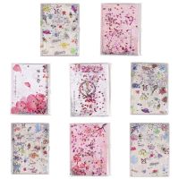 83XC Girls Cartoon Notebook Journal for Student 96 Sheets Korean Quicksand Scrapbook Notepad Office Home School Stationery