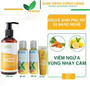 Gel dung dịch vệ sinh phụ nữ x2 Nano nghệ, ngăn ngừa viêm nhiễm phụ khoa