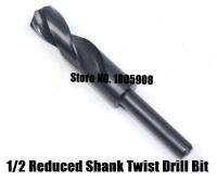 1Pcs 12mm-40mm 1/2 inch Dia Reduced Shank HSS Twist Drill Bit (12/13/14/15/16/17/18/19/20/21/22/23/24/25/26/28/30/32/35/38/40mm)