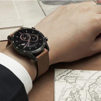 22Mm สายหนังแท้สายนาฬิกาสำหรับนาฬิกา Huawei GT 2/3 46Mm สาย GT2/GT3 Pro สำหรับ Samsung Galaxy Watch 46Mm CarterFa S3เกียร์