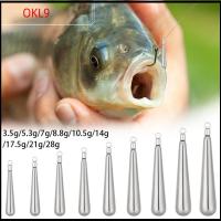 OKL9 3.5g-28g น้ำหนัก น้ำหนักเพิ่มเติม ขั้วต่อตะขอ Sinker ตกปลาทังสเตนตก Line Sinkers