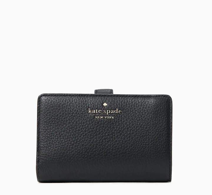 Kate Spade Leila Medium Compartment Bifold Wallet Black | Lazada PH