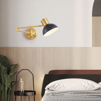 Modern Rotating Swing Long Arm LED Wall Lamp Lighting Wall-mounted Household Bedroom Bedside Lighting Wall Sconce