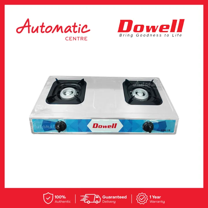 Dowell SDB19 2Burner Gas Stove with Automatic Ignition Lazada PH