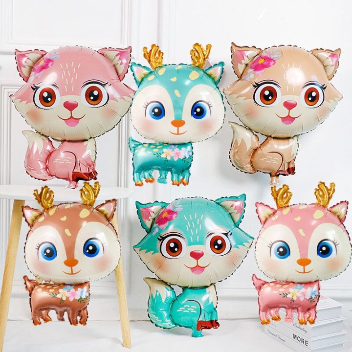 cute-jungle-deer-foil-balloons-fox-forest-animals-theme-baby-shower-kids-birthday-party-decoration-supplies-balloons