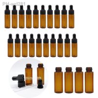 20pcs 5ml Mini Empty Dropper Bottle Glass Refillable Bottle Perfume Container With Pipette For Essential Oil Cosmetic Bottles