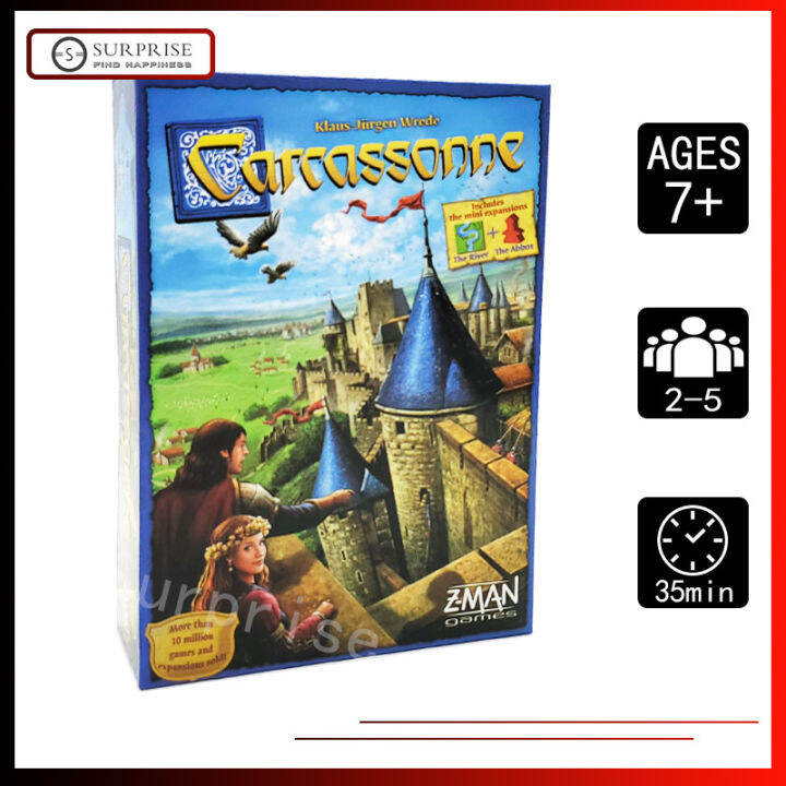Board Game Carcassonne Party Game COOP Game Lazada.co.th