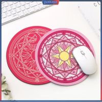 [pattaya] 1Pcs Moon Planet Leaves Round Non-Slip Desk Gaming Mouse Pad Mat Mousepad