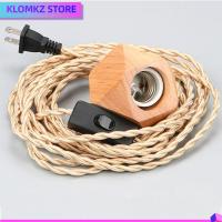 KLOMKZ ที่วางโคมไฟไม้แขวนเสื้อไม้สีธรรมชาติฐานโคมไฟติดเพดาน110-240V ฐานโคมไฟแขวนติดนอร์ดิก E27โคมไฟระย้าฐานหลอดไฟห้องนอนบ้าน/ห้องนั่งเล่น