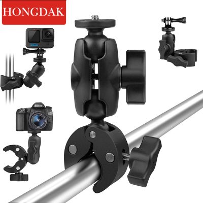 HONGDAK ตัวยึดจักรยานขายึดกล้องโกโปร11 10 9 7แท่นยึดแฮนด์รถตัวยึดจักรยานสำหรับ Insta360กล้องแอคชั่นแคมเมรา DJI