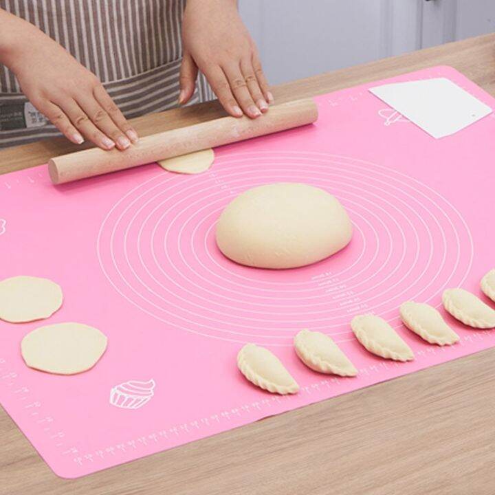 silicone-kneading-pad-anti-slip-dough-pastry-baking-mat-non-stick-dumplings-bread-cake-tray-with-scale-kitchen-cooking-utensils