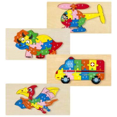 Animal Wooden Puzzles for Toddlers Wooden Dinosaur &amp; Vehicle Pattern Puzzles Toddlers Puzzles Educational Puzzle Toys effective