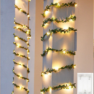 LED Outdoor Solar Lamp String Lights 50100 LEDs Leaf Fairy Garland Christmas Party Waterproof Solar Lights for Garden Decor.