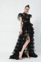 ROKHighWaistเค้กจีบตาข่ายที่สวยงามข้ามพรมแดน2022Ins