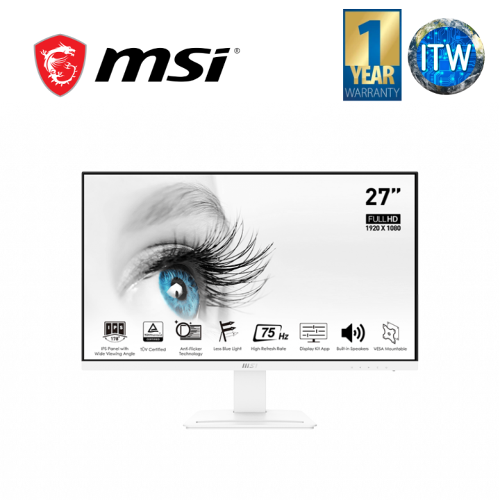 MSI Disp Pro MP273W 27”, 1920 x 1080 (FHD), 75Hz, 5ms, IPS, AntiGlare