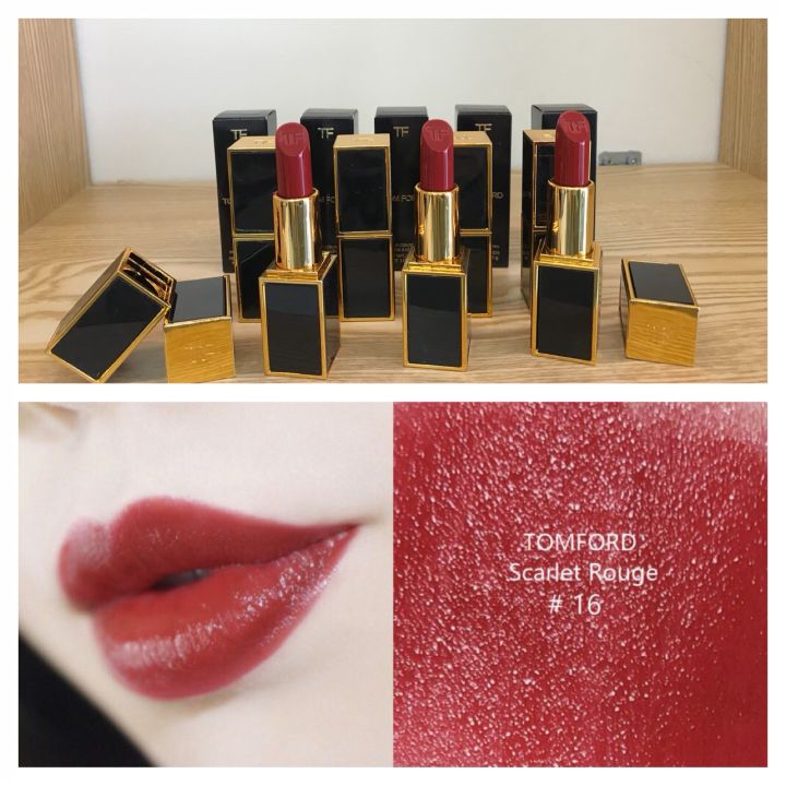 HCM]Son Tom Ford Scarlet Rouge 16 Màu Đỏ Tươi 