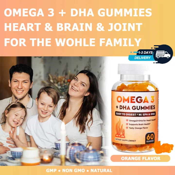 Omega 3 Fidh Oil Original DHA & Epa for Kids for Adult Chewables Capsule Supplement for Eyes