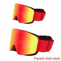 Parent Child Ski Goggles REVO Coating UV400 Professional Double anti-fog lens for Men Women Snow Eyewear Outdoor Sports Skiing