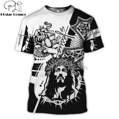Plstar Cosmos Printed Freemasonry Jesus Way Maker 3D T-shirt Summer T-shirt Autumn Funny T-shirt Harajuku Short Sleeve T-shirt-1 Prererequisite