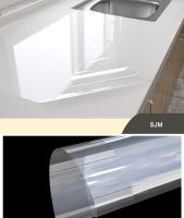 【cw】 Oil-proof Transparent Film Thick Adhesive Countertop Marble Wallpaper Stickers