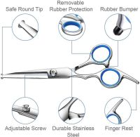 อุปกรณ์กรรไกรตัดขนน้องสุนัข อุปกรณ์กรกรรไกรแต่งขนสัตว์เลี้ยง อุปกรณ์เสริมสวยนสัตว์เลี้ยง