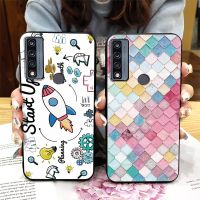 Cover TPU Phone Case For TCL 4X 5G/T601DL Waterproof armor case Shockproof Full wrap Cute Frosted protective Cartoon