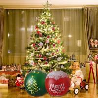 Christmas PVC Ball Inflatable PVC Large Balloon for Christmas Ambience Home Decor Products for Lawn Entrance Halls Garden Courtyard Entrance Way Front Door innate