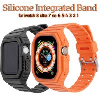 ℡๑ Silicone Mod Kit for Apple Watch Ultra Band 49mm 45mm 41mm 40mm 44mm Sport Waterproof Breatheble Bracelet iWatch 8 7 Se 6 5 4 3