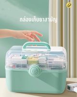 กล่องยาสามัญพกพา Pill box กล่องอเนกประสงค์ กล่องใส่เครื่องสำอางค์ ขนาด22.5*33.5*22.5cm กล่องใส่ยาพกพา กล่องเครื่องมือ กล่องพลาสติก กล่องยา