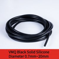 【hot】ஐ Diameter 0.7mm 20mm VMQ Black Solid Silicone Cord Silicone Rubber Gasket Trim Seal Strips O Ring High Temperature Waterproof