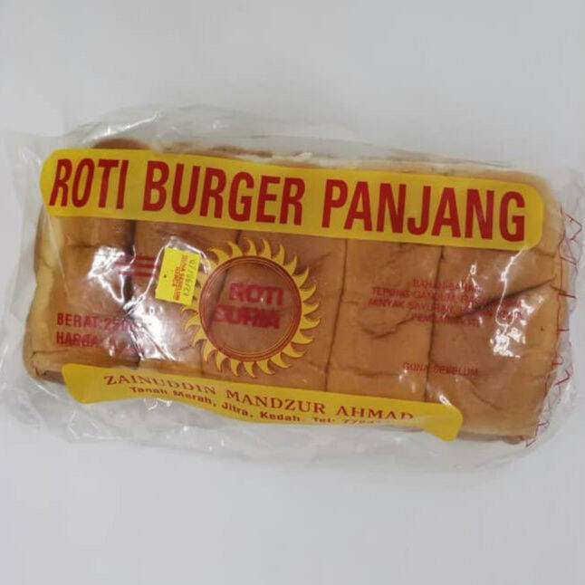 Roti Burger Panjang - Oblong (Roti Suria - pack of 10) | Lazada