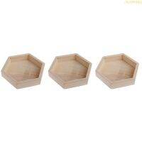 blg Unfinished  Necklace Jewelry Display Tray Hexagon Solid Jewelry Tray 【JULY】