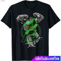 เสื้อยืดโอเวอร์ไซส์เสื้อยืดผู้ชายและผู้หญิง ฮัลค์ Avengers Hulk Jump Smash Portrait T-Shirt Short sleeve T-shirtsS-4XL  DUJ4