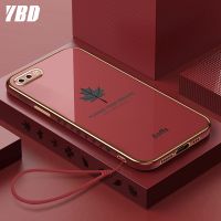 YBD เคสโทรศัพท์เคลือบขอบตรงสำหรับ OPPO,เคสป้องกันกล้องที่แม่นยำพร้อมสายคล้องฟรีสำหรับ OPPO A3S A12E Realme C1