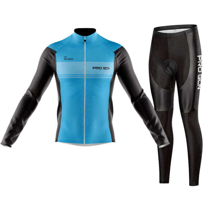 2023-pro-gcn-ทีมขี่จักรยานย์ชุดเอี๊ยมกางเกง-ropa-จักรยานเสือภูเขาย์9d-เจลขี่จักรยานกางเกงแขนยาวสูท