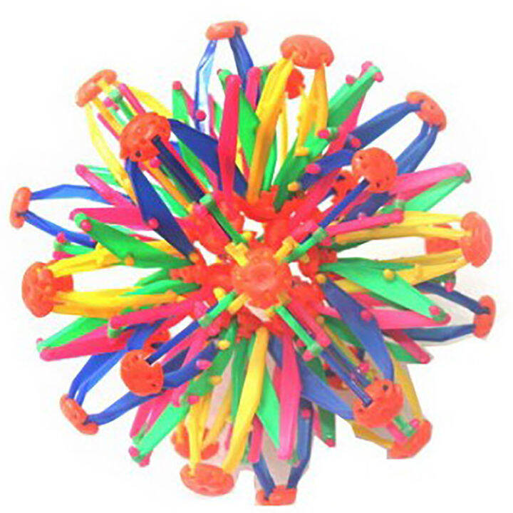 Colorful stretching shrinking ball sphere toy kindergarten expanding