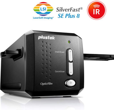 Plustek OpticFilm 8200i SE , 35mm Film & Slide Scanner. 7200 dpi / 48-bit Output. Integrated Infrared Dust/Scratch Removal. Bundle Silverfast SE Plus 8.8 , Support Mac and PC.