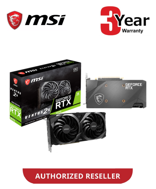 MSI RTX 3070 VENTUS 2X OC 8GB GDDR6 Nvidia RTX3070 8G Graphic Card