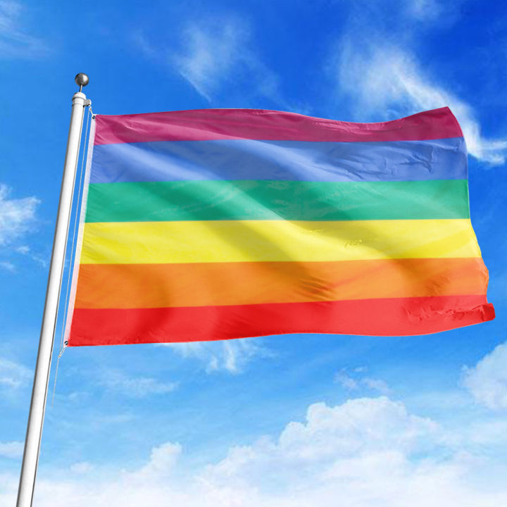 ธงความภาคภูมิใจขนาดใหญ่สีรุ้ง-ธงเพศตังเม