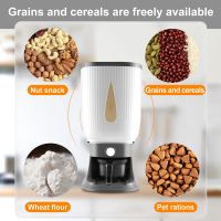 10Kg Automatic Rice Dispenser with Rinsing Cup Smart Rice Dispenser Rice Storage Rice Bucket Household Rice Box