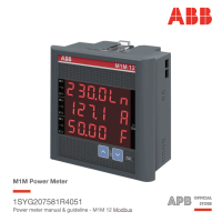 ABB M1M 12 Modbus เพาเวอร์มิเตอร์, Power meter manual RS485