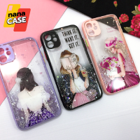 เคสเรียวมี/Realme C11 C21 C21Yเคสมือถือ TPU ขอบสีกันกล้อง กากเพชรกริตเตอร์ไล่สีลายการ์ตูน ลายดอกไม้