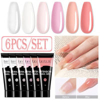 LILYCUTE 15Ml Nail Extension Gel Set Fashion Colors Quick Extension Gel Manicure Full Kit For Nails Art Varnish Tool